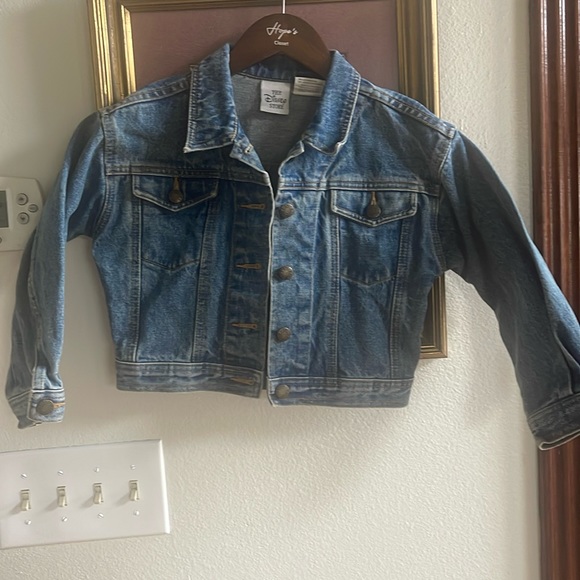 Kids’ Vintage Girls’ Disney Denim Short Jacket - Picture 2 of 5